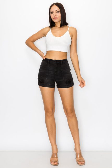 XXEsther - High Rise Destructed Carpenter Shorts